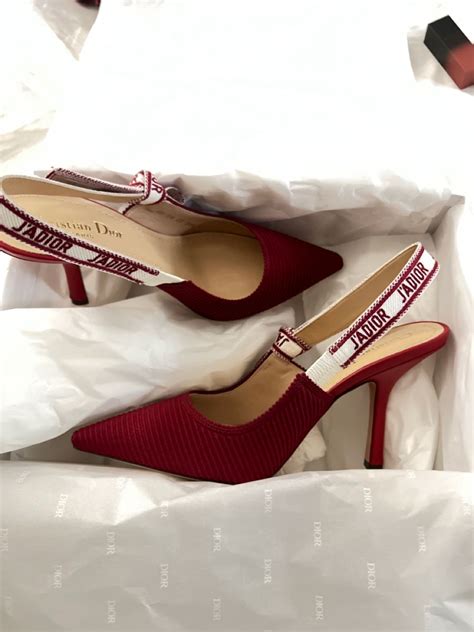 dior slingback red|dior slingback heels price.